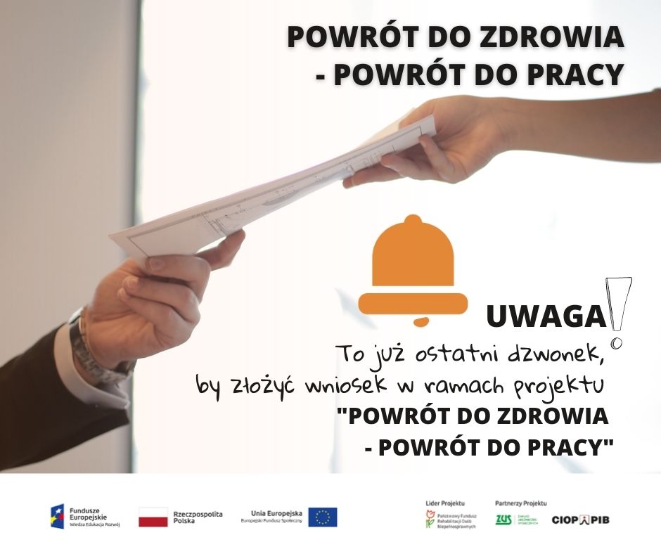 POWRÓT DO ZDROWIA - POWRÓT DO PRACY